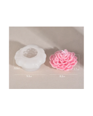 Gül Model 2024 - Reçine Epoksi Hobi Silikon Mum Kalıbı - Kod:1186