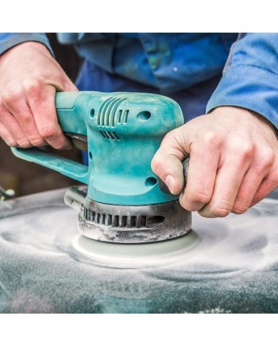 1 Adet - Karbosan ACR31/P400 - 7 Delikli - Sarı - Cırt Zımpara