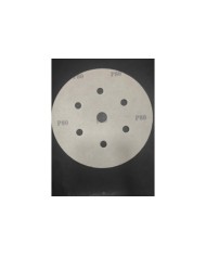 1 Adet - Karbosan 150 mm P80 - 7 Delikli - Sarı - Cırt Zımpara