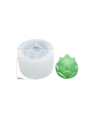 3d Lotus Model - Reçine Epoksi Hobi Silikon Mum Kalıbı -