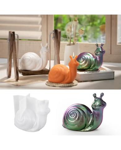 Salyangoz Model Reçine Epoksi Hobi Silikon Kalıp - Kod:1198