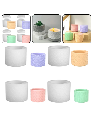 Balık Sırtı Model Saksı Kalıbı - Reçine Epoksi Hobi Silikon Mum