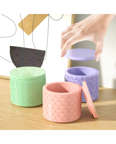 Balık Sırtı Model Saksı Kalıbı - Reçine Epoksi Hobi Silikon Mum