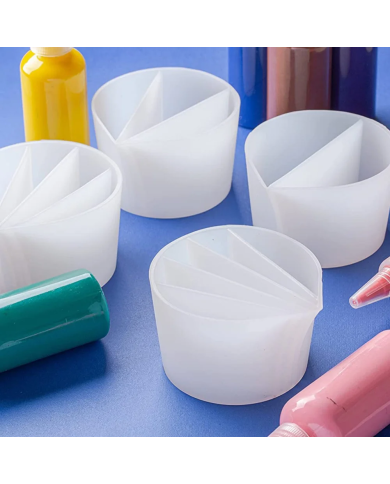 4 Gözlü Beher Epoksi Boya Döküm Silikon Kabı:1034