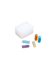 6 lı Kore Tarzı Mum Kalıbı - Hobi Silikon Kalıbı