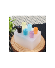 6 lı Kore Tarzı Mum Kalıbı - Hobi Silikon Kalıbı