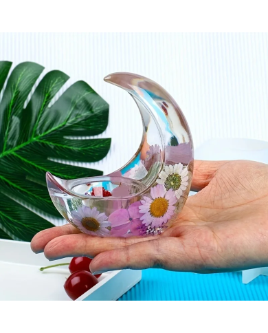 Ay Şekli Epoksi Reçine Silikon Kalıp Kod:1204