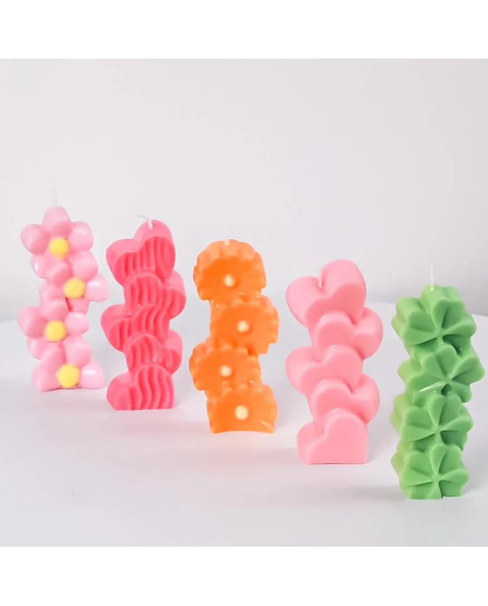 Papatya Model Mum Kalıbı - Hobi Silikon Kalıbı Kod:1206