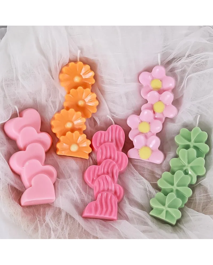 Papatya Model Mum Kalıbı - Hobi Silikon Kalıbı Kod:1206