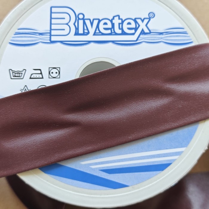 2 cm Biyetex Deri Biye - Bordo - 5 Metre