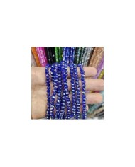 6mm İpe Dizili Kristal Boncuk Şeffaf Janjanlı Sax - 10 Dizi