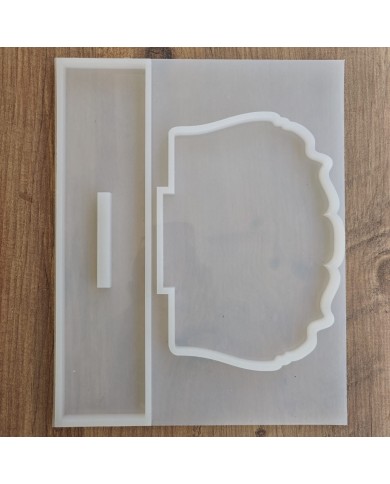 Şekilli Masa Üstü İsimlik Epoksi Reçine Silikon Kalıp Kod: