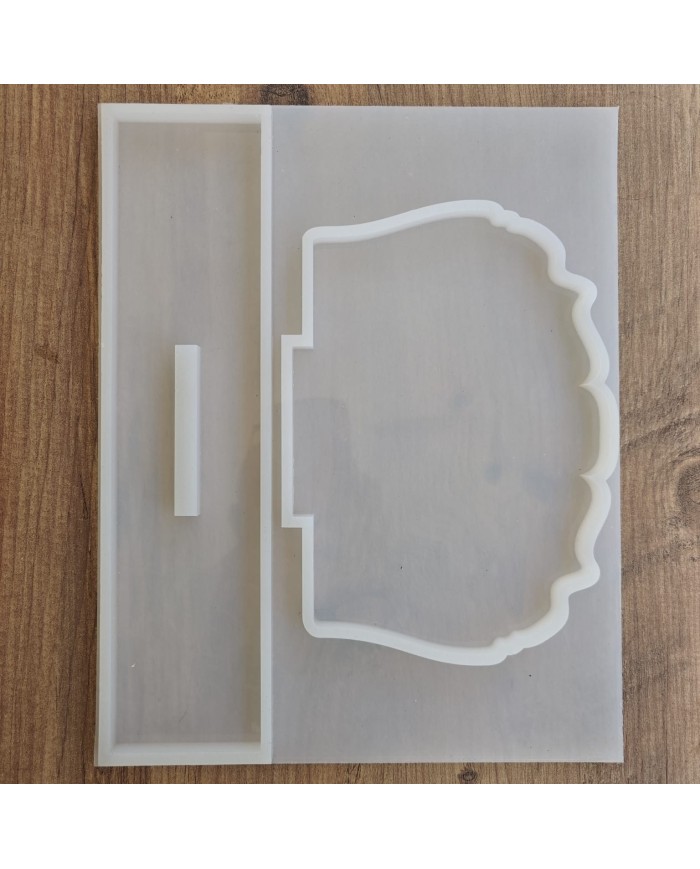 Şekilli Masa Üstü İsimlik Epoksi Reçine Silikon Kalıp Kod: