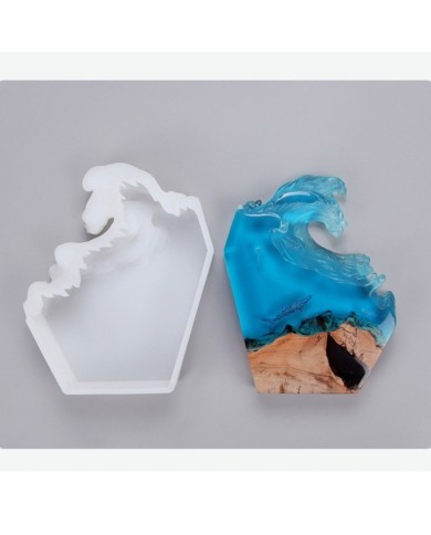 Deniz Dalgası Epoksi Reçine Silikon Kalıbı - Hobi Silikon