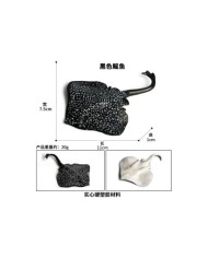 Yapay Siyah Vatoz Balığı Beyaz Benekli