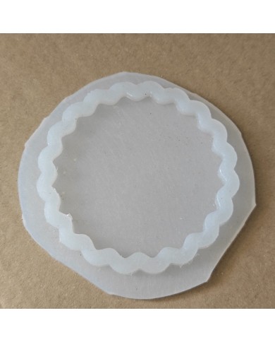 1 Adet - Reçine Epoksi Tırtıklı Magent Kalıp - Kod: