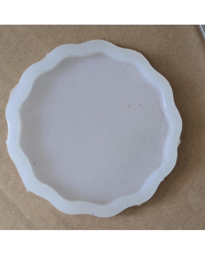 1 Adet - Reçine Epoksi Dalgalı Magent Kalıp - Kod: