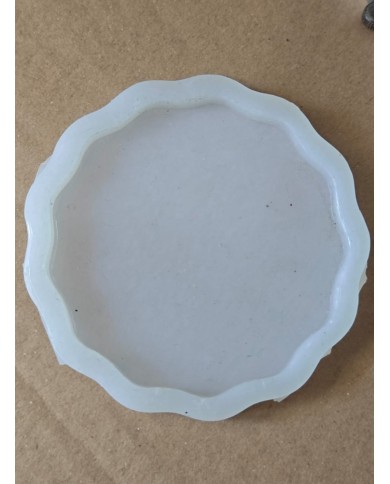 1 Adet - Reçine Epoksi Dalgalı Magent Kalıp - Kod: