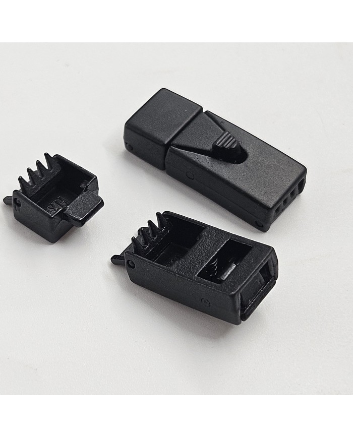 Metal Klipsli Çok Amaçlı Kapama - Siyah