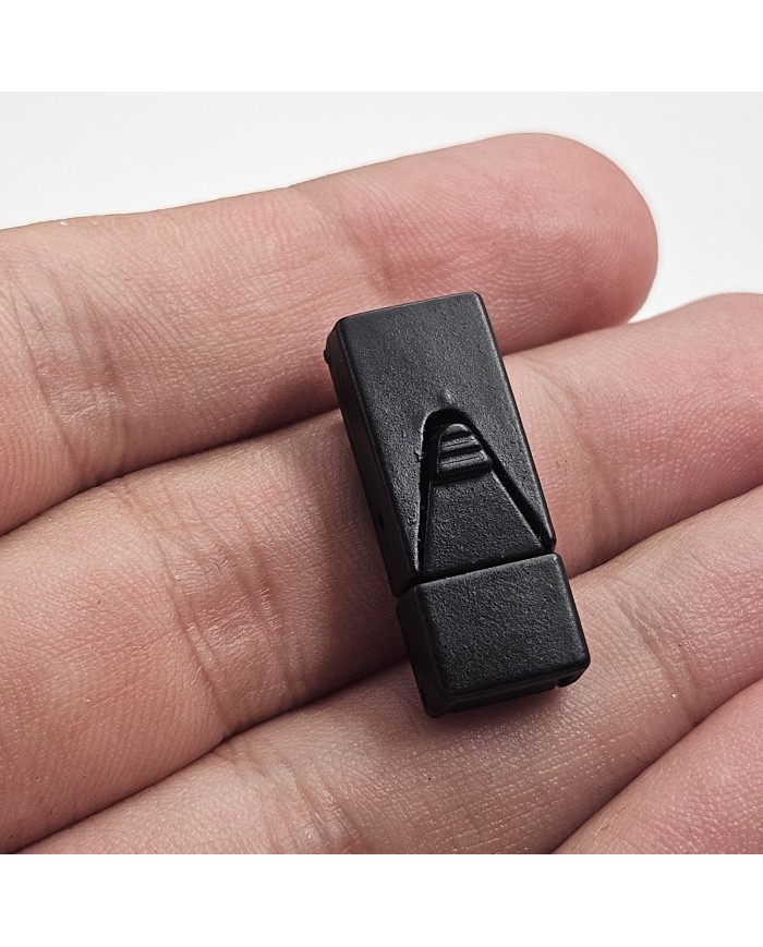 Metal Klipsli Çok Amaçlı Kapama - Siyah