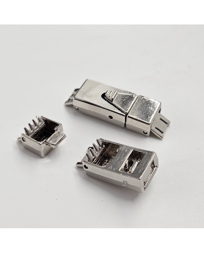 Metal Klipsli Çok Amaçlı Kapama - Gümüş