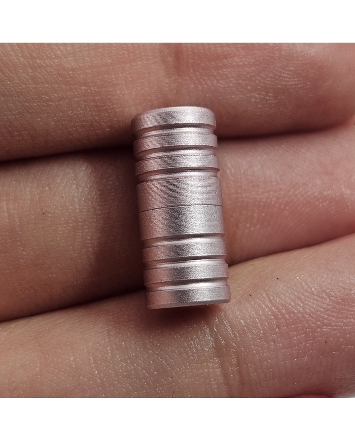 Metal Klipsli Çok Amaçlı Silindir Kapama - Toz Pembe