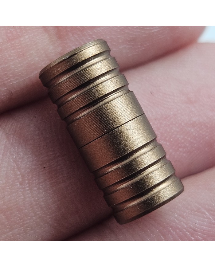 Metal Klipsli Çok Amaçlı Silindir Kapama - Bronz