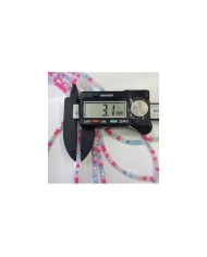 3mm İpe Dizili Kaplamalı Mix Kristal Boncuk  Renk Kodu PMK - 1 Dizi