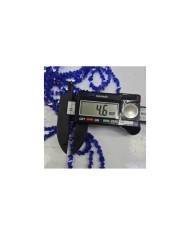 İpe Dizili Üçgen Kristal Boncuk - Janjanlı Sarı - 4mm