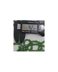 İpe Dizili Petekli Elips Kristal Boncuk - Opak Limon Sarısı -