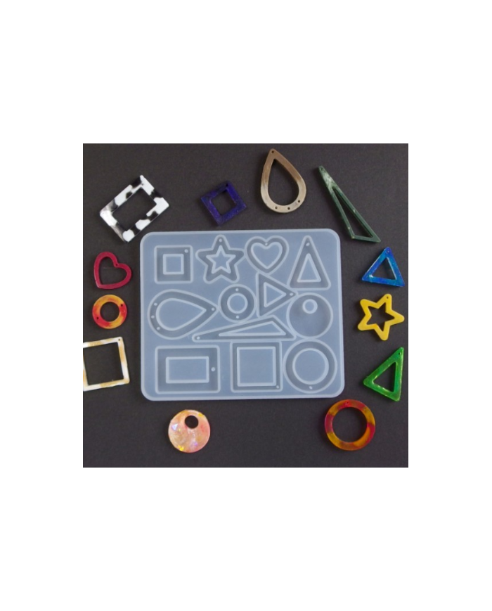 EPOKSİ REÇİNE SİLİKON KALIP - ÇOKLU TAKI KALIBI - 125