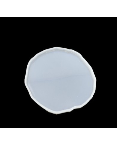 TIRTIKLI YUVARLAK TEPSİ REÇİNE EPOKSİ KALIP - T4