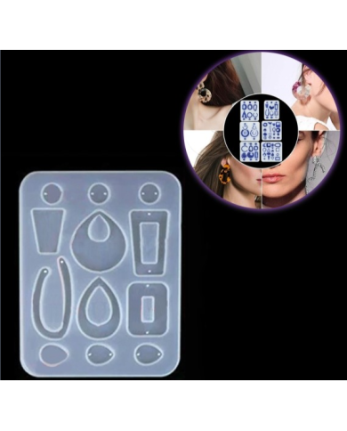 EPOKSİ REÇİNE SİLİKON KALIP - ÇOKLU KÜPE - 211