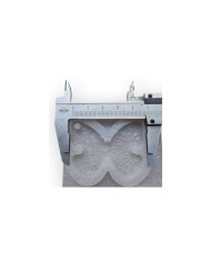 Delikli Kelebek Beton ve Epoksi Silikon Kalıbı - 5'li