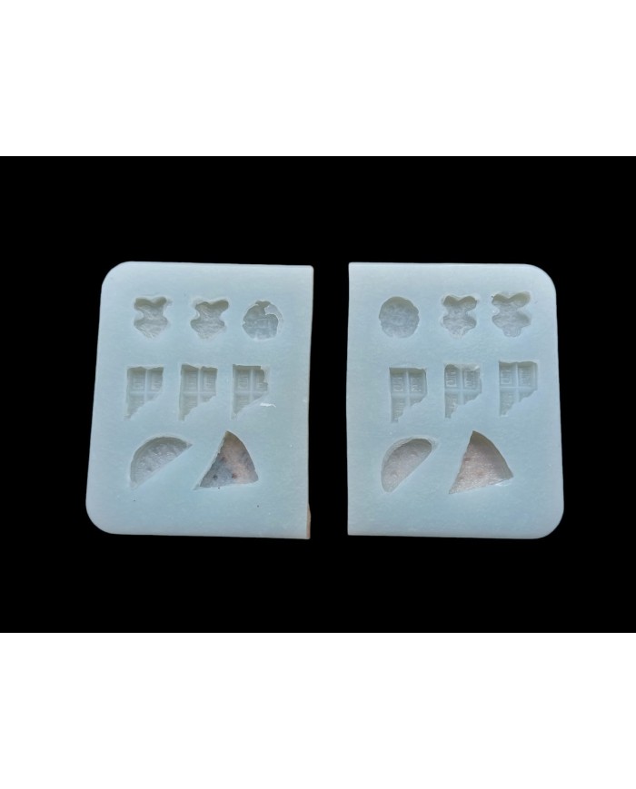 Mini Figürler Epoksi ve Beton Silikon Kalıp - Kod: