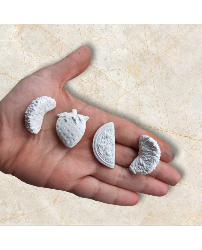 Mini Meyve Figürler Epoksi ve Beton Kalıp - Kod: