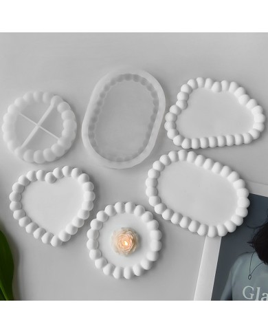 Bubble Kalp Tabak Epoksi ve Beton Silikon Kalıp - Kod: 1026D Bubble Kalp Tabak Epoksi ve Beton Silikon Kalıp - Kod: 1026D