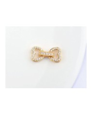 Zarif Fiyonk Zirkon Taşlı Takı Kapama - 9x16mm