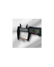 Fiyonk Şeklinde Zirkon Taşlı Altın Takı Kapama - 14x36mm