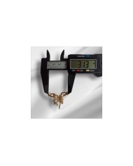 Kelebek Şeklinde Zirkon Taşlı Altın Takı Kapama - 23x31mm