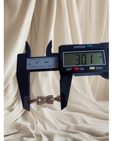 Zirkon Taşlı Papyon Takı Kapama - 8x30mm