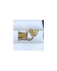 Altın Kelebek Kilitli Takı Kapama - 21x36mm