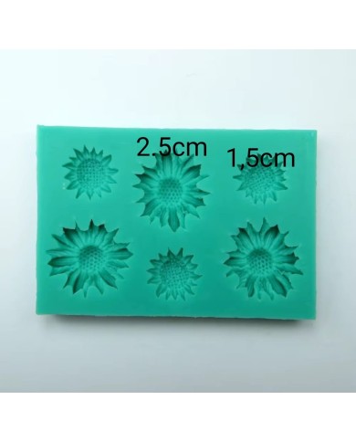 Günebakan 6'lı Çiçek Epoksi ve Beton Silikon Kalıp - Kod: