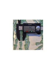 8x16mm İpe Dizili Deve Tabanı Huni Kristal Boncuk Mat Beyaz - 1 Dizi
