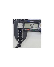 5 Adet İpe Dizili Yuvarlak Kristal Boncuk - Kobalt Mavi - 10mm