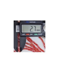 2mm İpe Dizili Kristal Boncuk Mat Lavanta - 10 Dizi