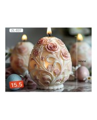 Roses & Blossoms Epoksi Mum ve Beton Kalıbı - Kod: 1203B