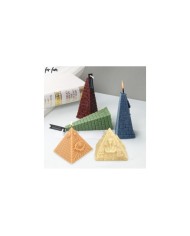 İlluminati Piramit Epoksi Mum ve Beton Kalıbı - Kod: 476B