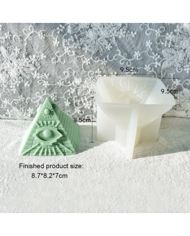 İlluminati Piramit Epoksi Mum ve Beton Kalıbı - Kod: 476B