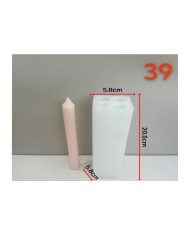 Klasik Silindir Mum Epoksi ve Beton Kalıbı - Kod: 500B